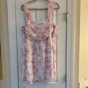 Arula Floral Pink and White Dress Size A